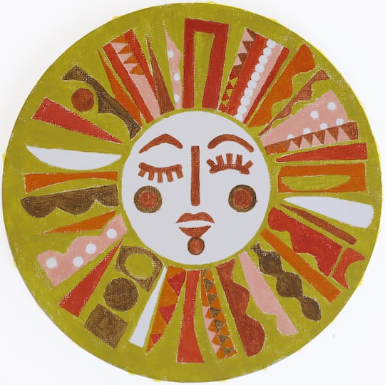 Jonathan Adler x Michaels 7" Round Sun Canvas Painting Kit